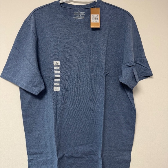 Denver Hayes Classic Fit 100% Cotton T-Shirt - Blue Heather - New with Tags! - Picture 1 of 5